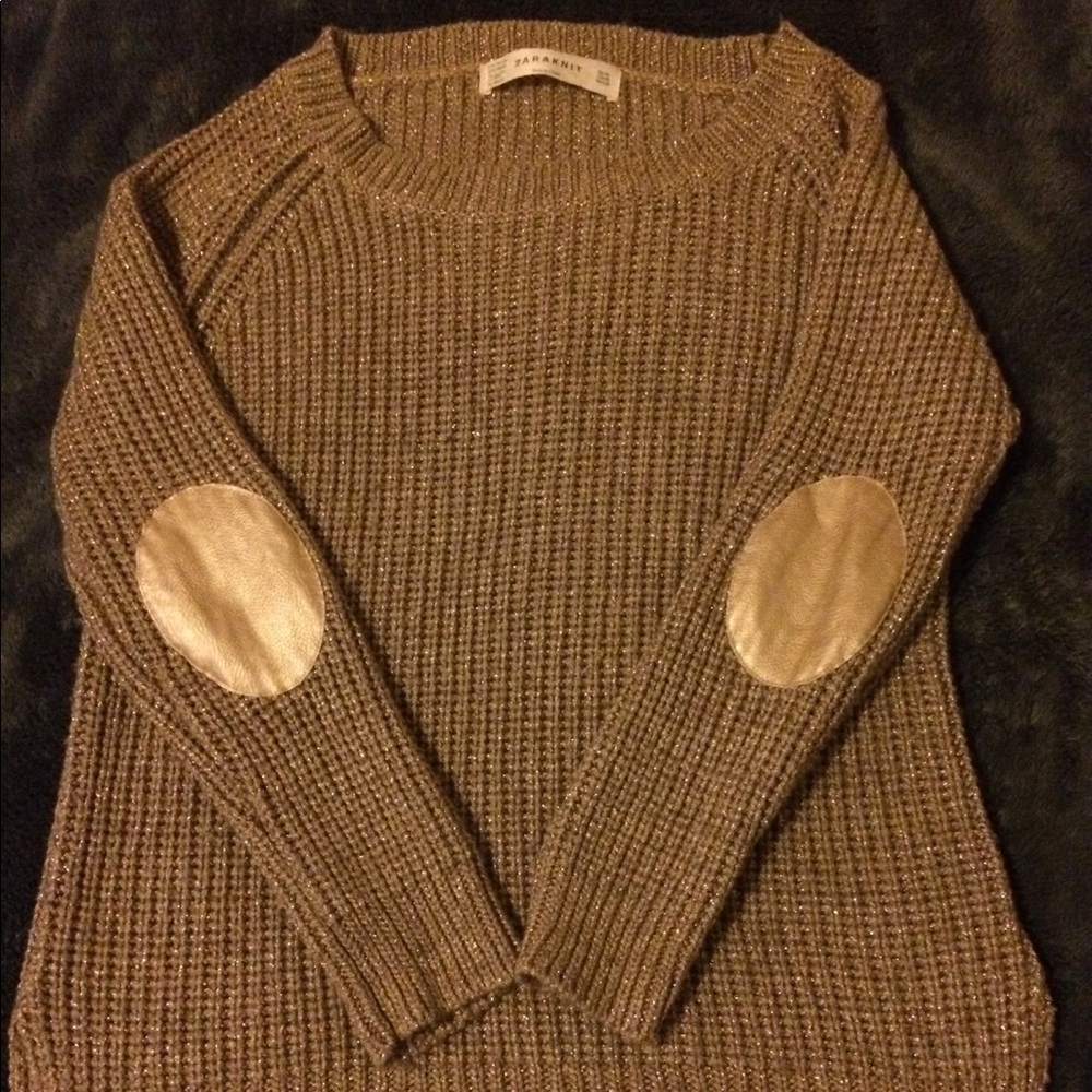 Zara Gold Knit Sweater